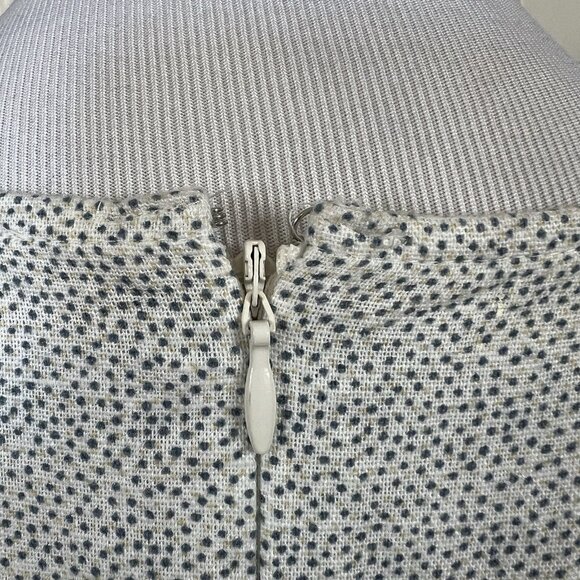 ANN TAYLOR LOFT Outlet Polka Dot Floral Faux Wrap Midi Dress Size 10 Puff Sleeve - Picture 5 of 8